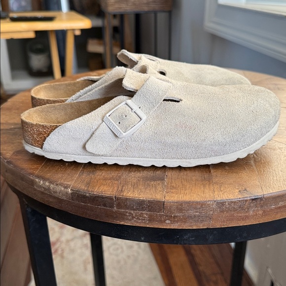 Birkenstock Boston Soft Footbed Suede Clog Sandals 38/7 - Picture 10 of 16